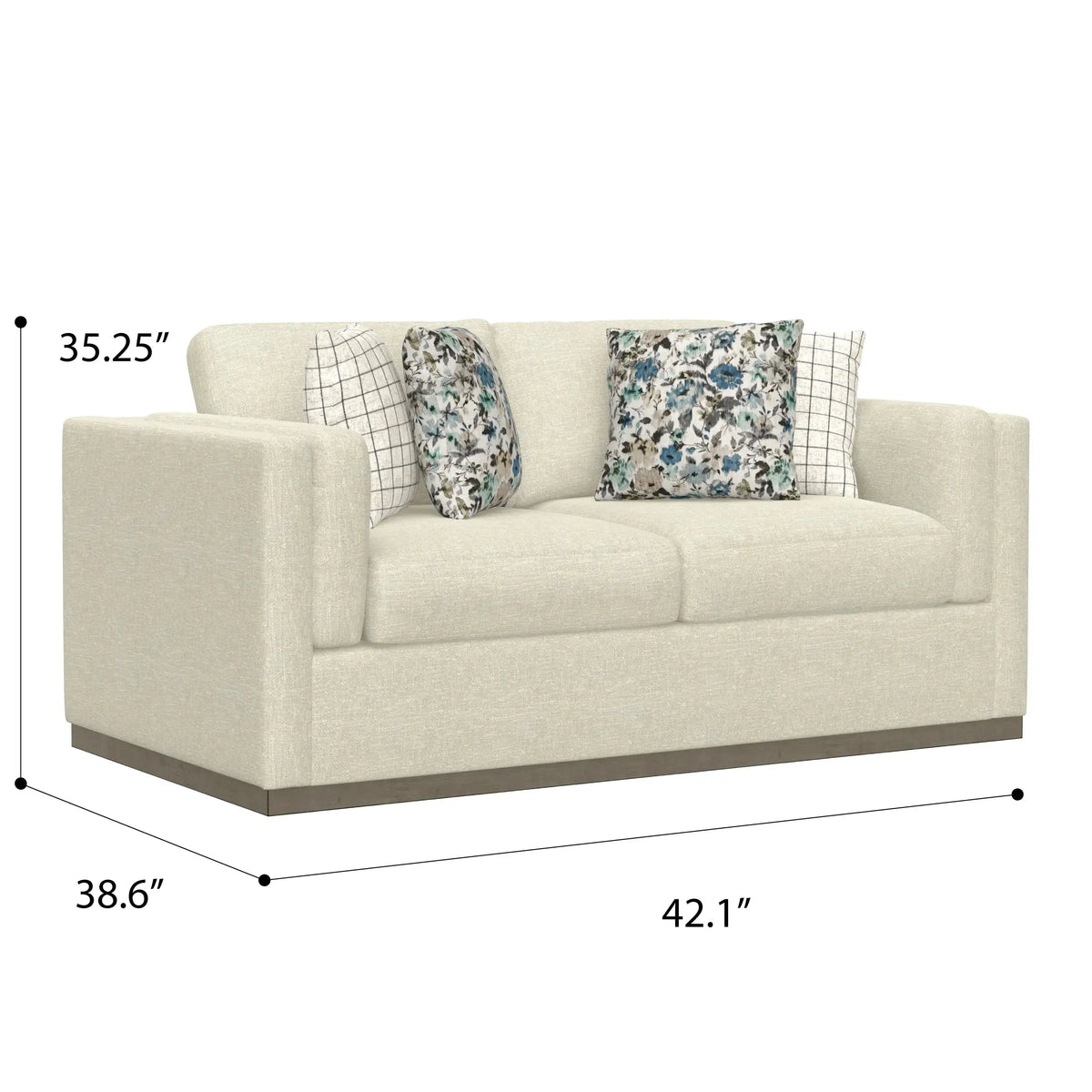 Cecily Loveseat Cameo Cream