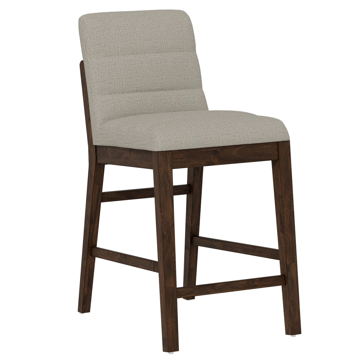 Ronan Upholstered Gathering Stool Rich Brown