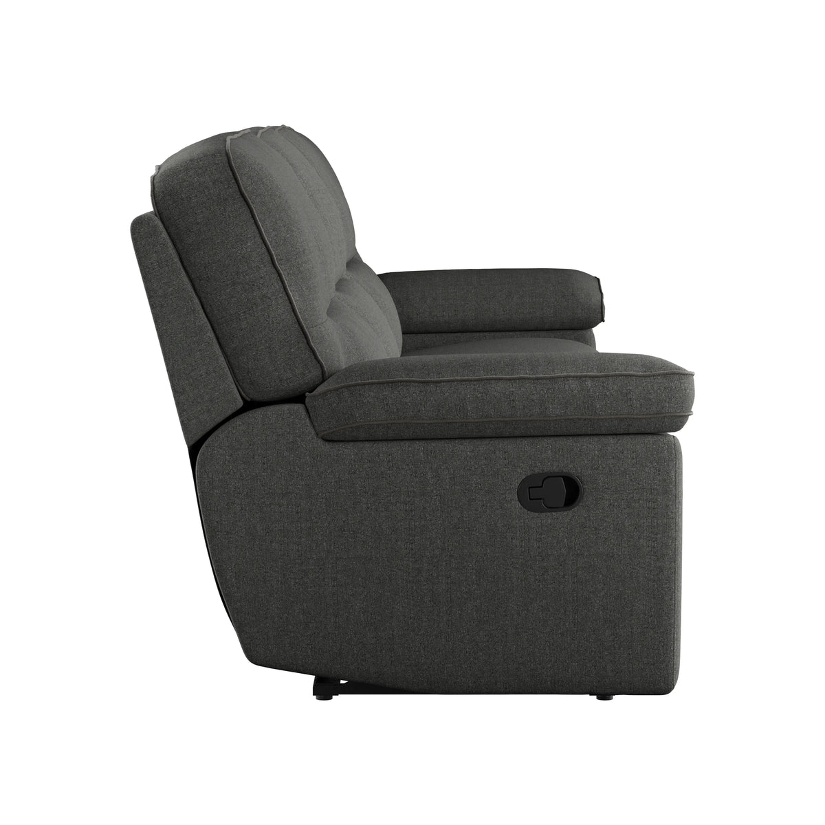 Alberta 3 Seat Reclining Modular Sofa Charcoal Gray