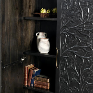 Albero Tall Cabinet Black