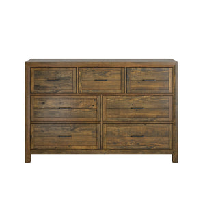 Pine Valley 7-Drawer Dresser Caramel Brown