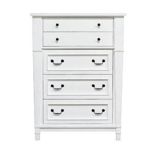 Stoney Creek 5-Drawer Chest Weathered White