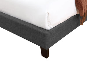 Madison Upholstered Bed Charcoal Gray