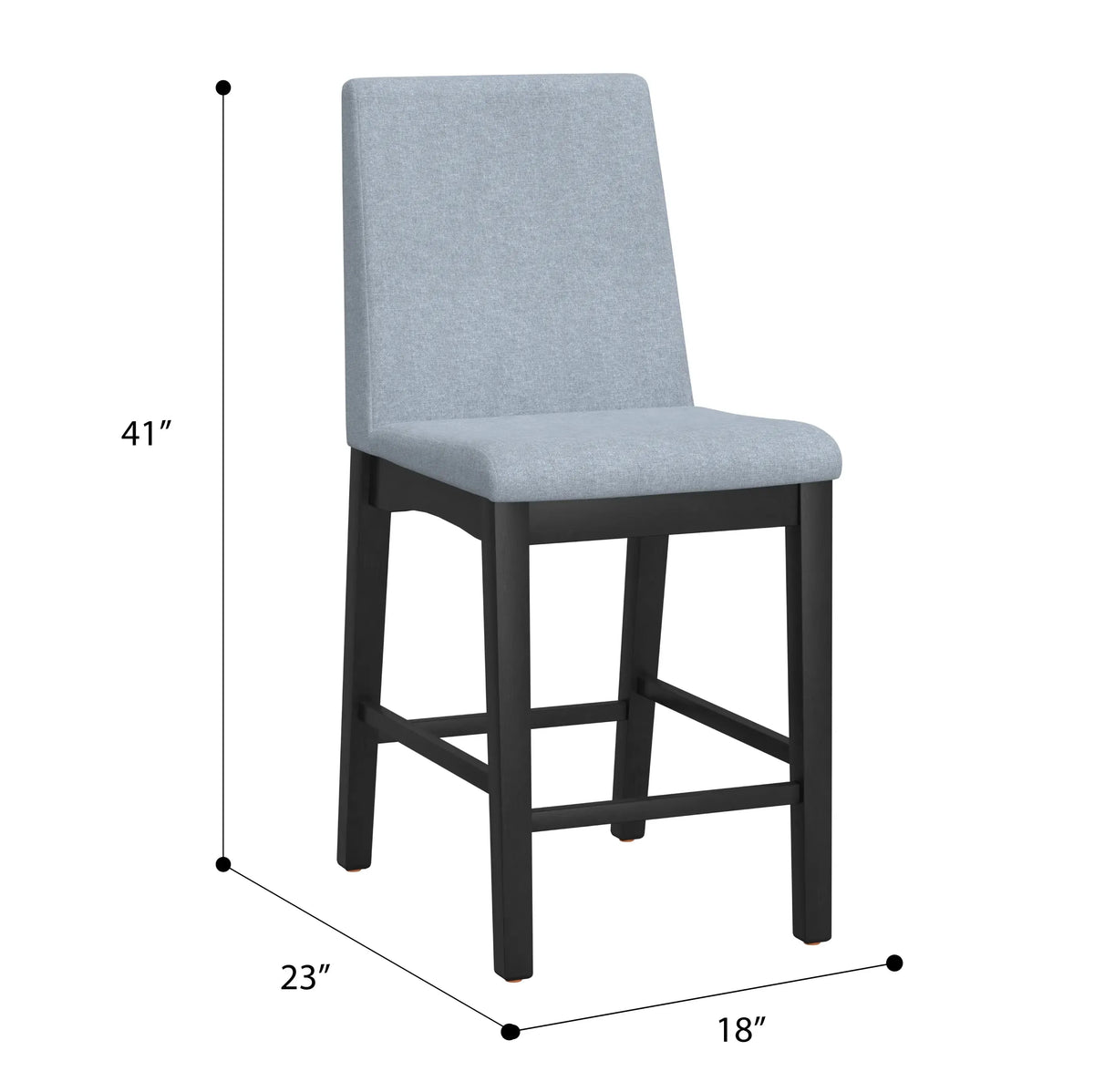 Madison Gathering Stool Modern Gray