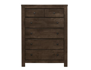 Ashton Hills 5-Drawer Chest Ash Brown
