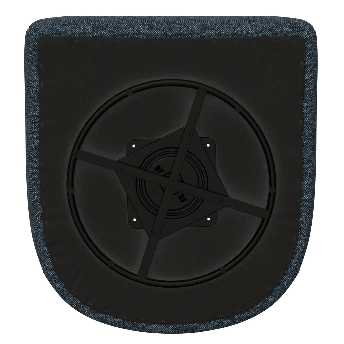 Oliver Swivel Accent Chair Textured Navy