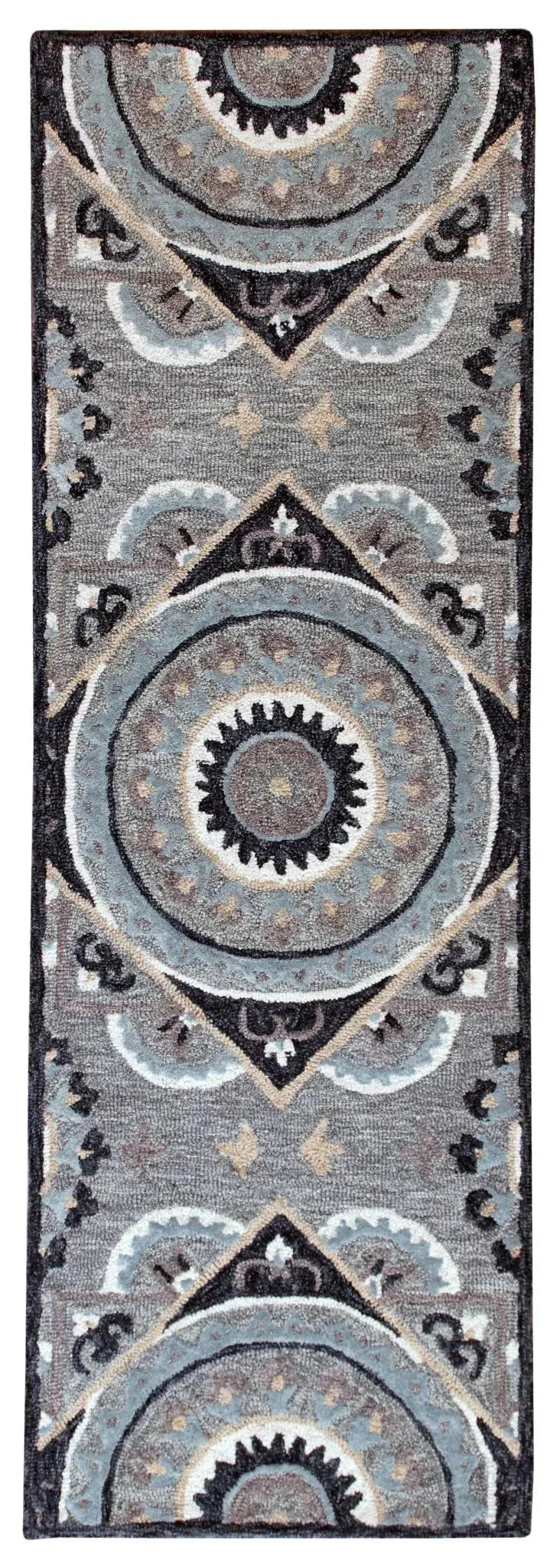 Bella Rose Lr21708 Gray/Cream/Blue Rug