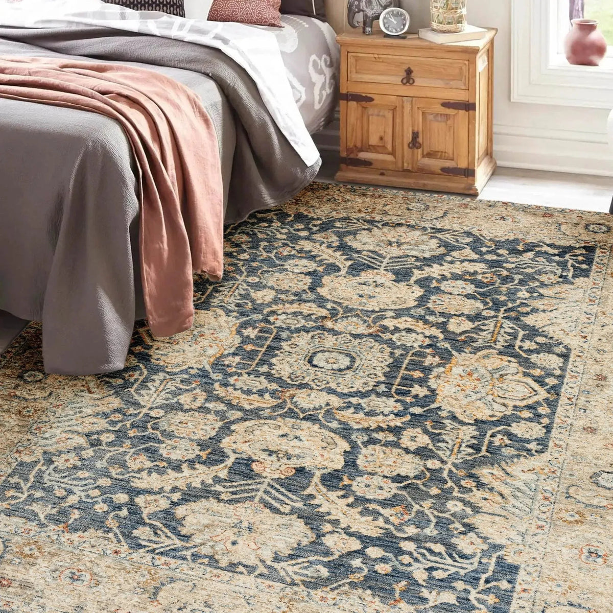 Bergama BE8 Navy Rug