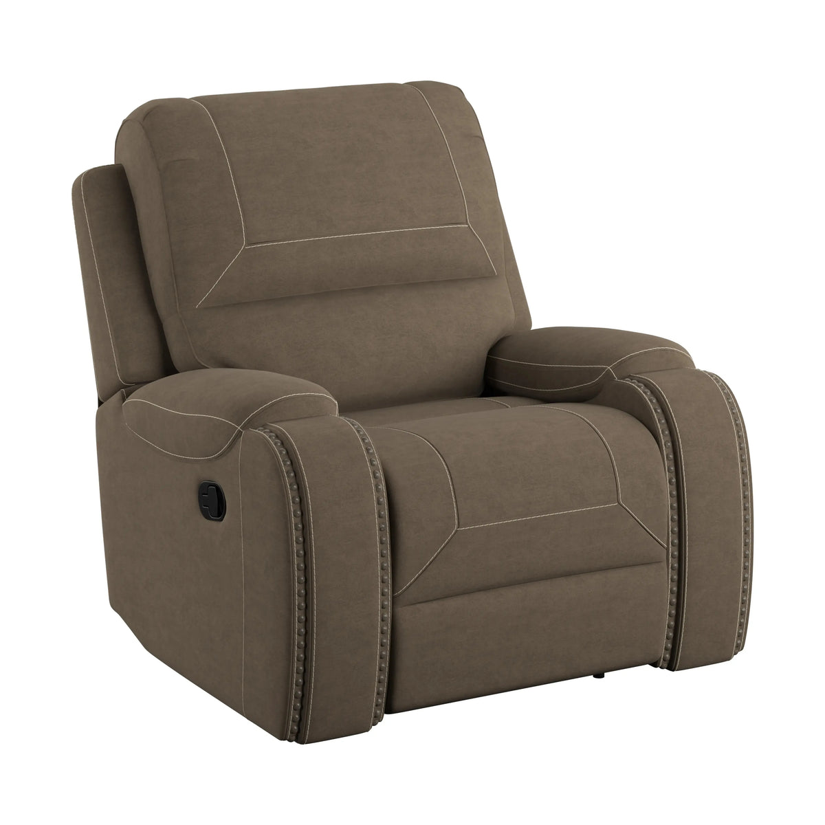 Adrian Swivel Gliding Recliner Walnut Brown
