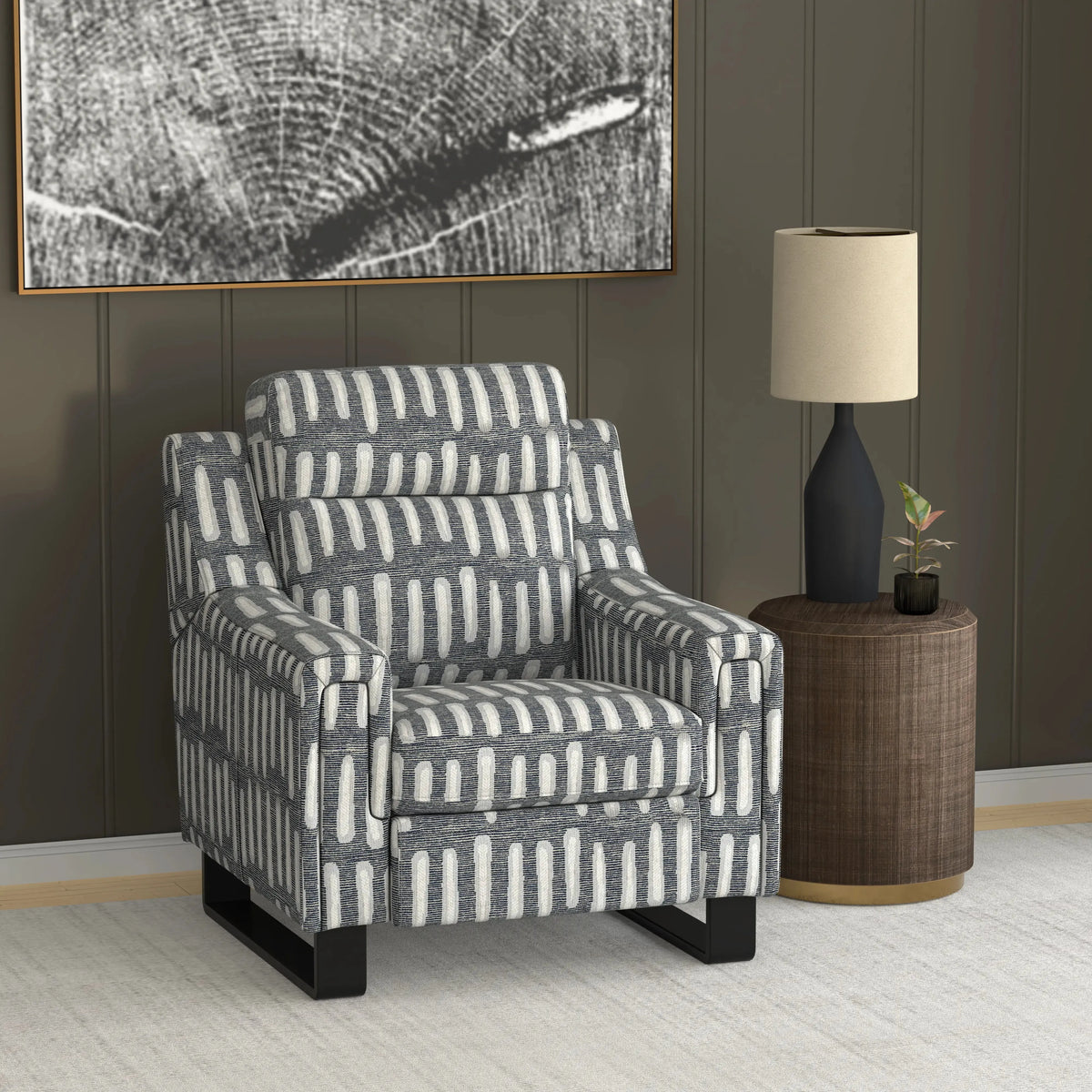 Teagan Dual Power Recliner Hashmark