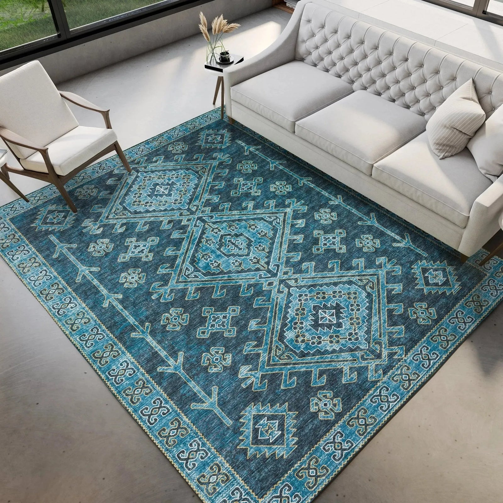 Brisbane BR2 Navy Rug