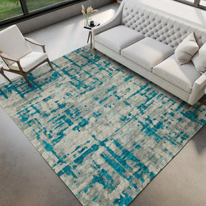 Brisbane BR5 Teal Rug