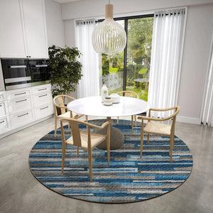Brisbane BR7 Navy Rug