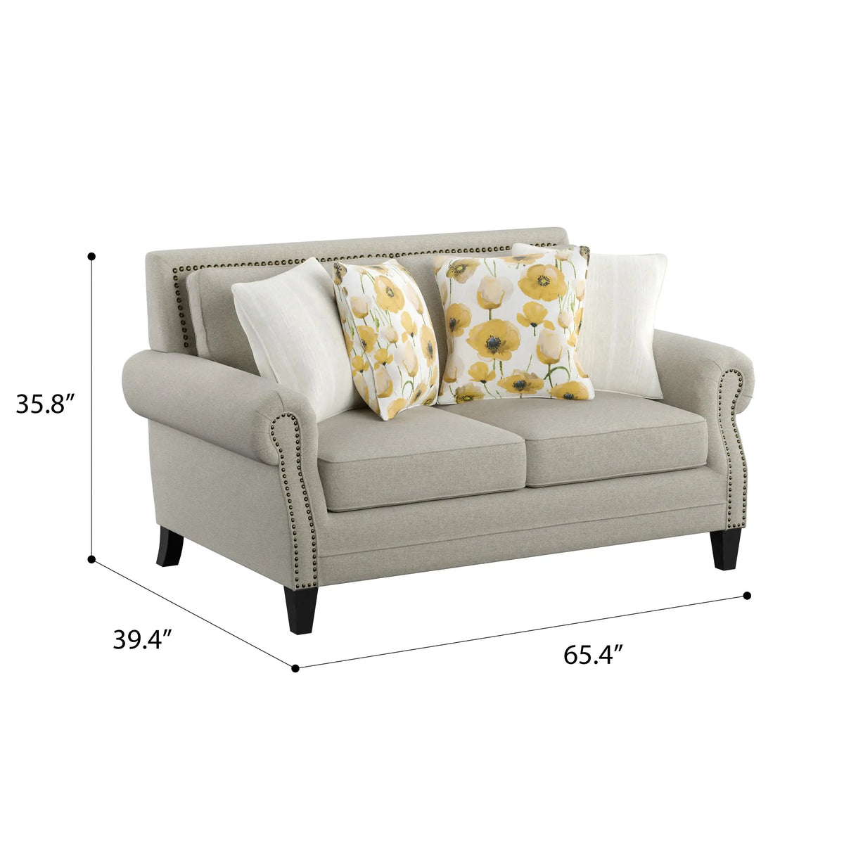 Celia Loveseat Saxon Beige