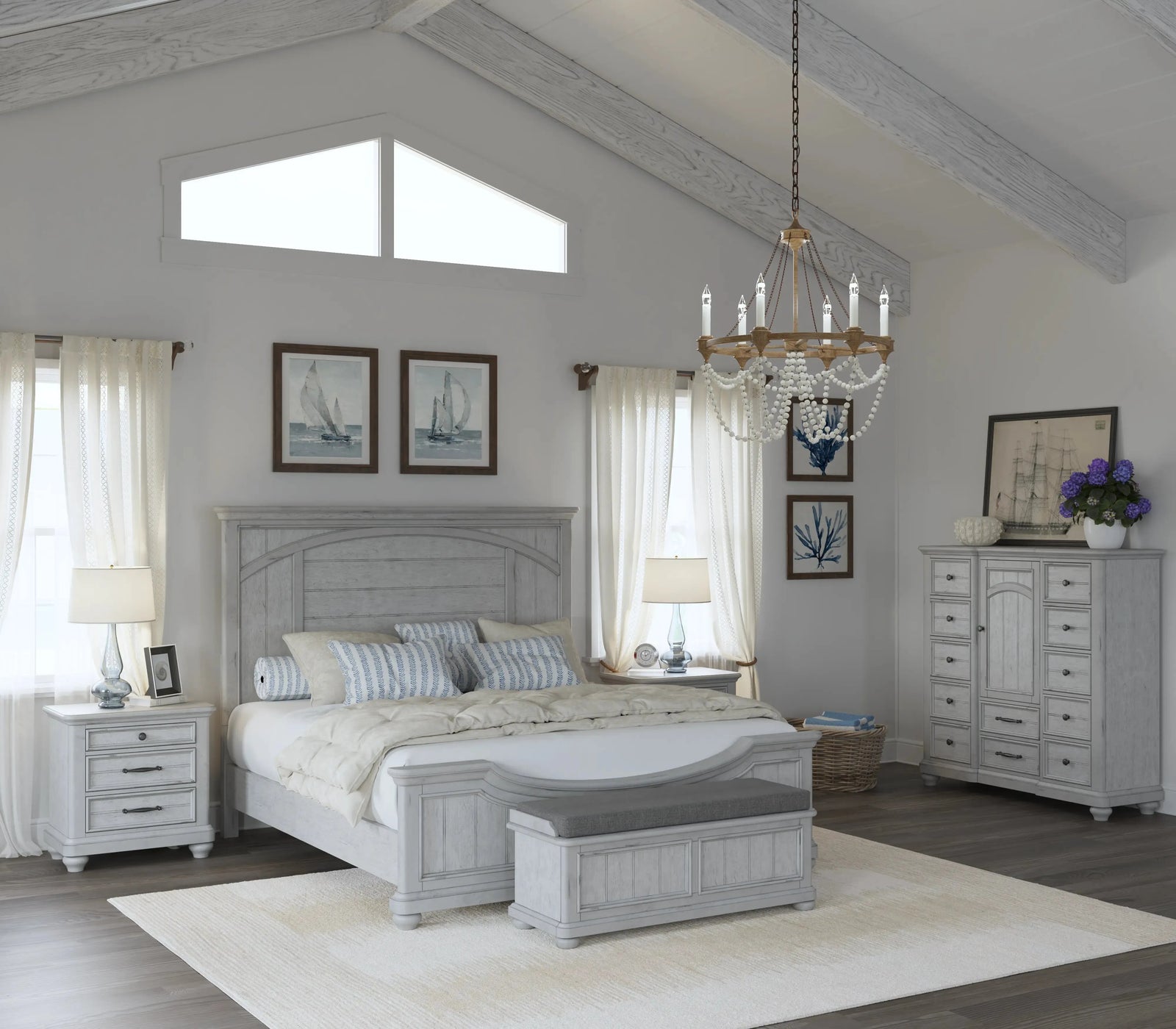 New Haven 12-Drawer Master Chest Oyster Shell