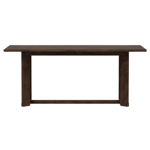 Ronan Trestle Dining Table Rich Brown