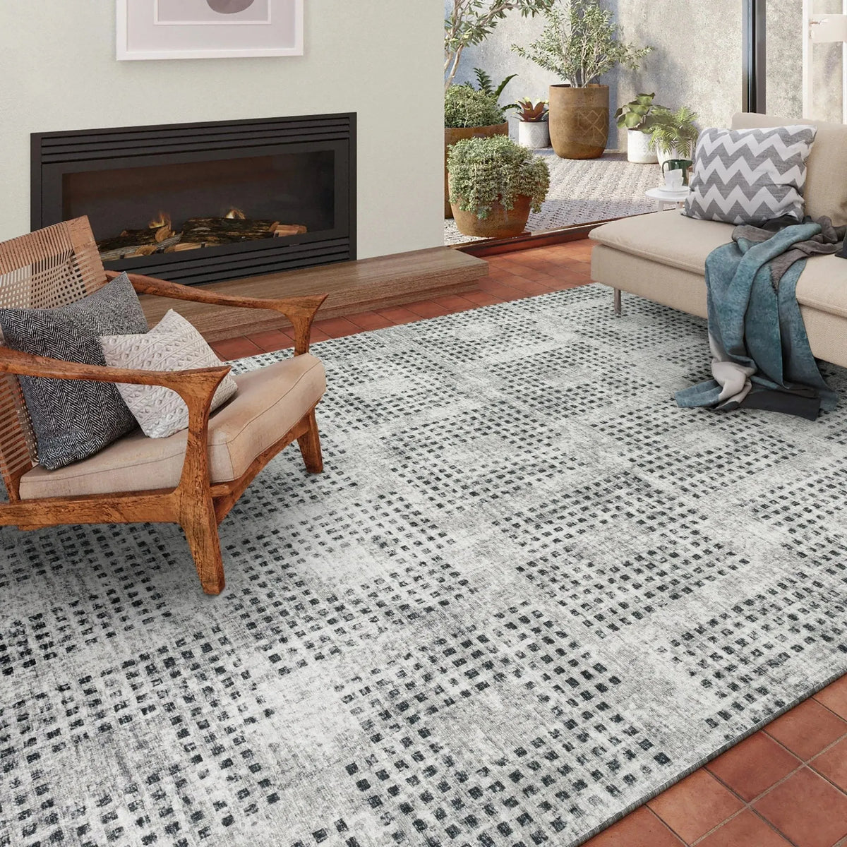 Delano DA1 Pewter Rug