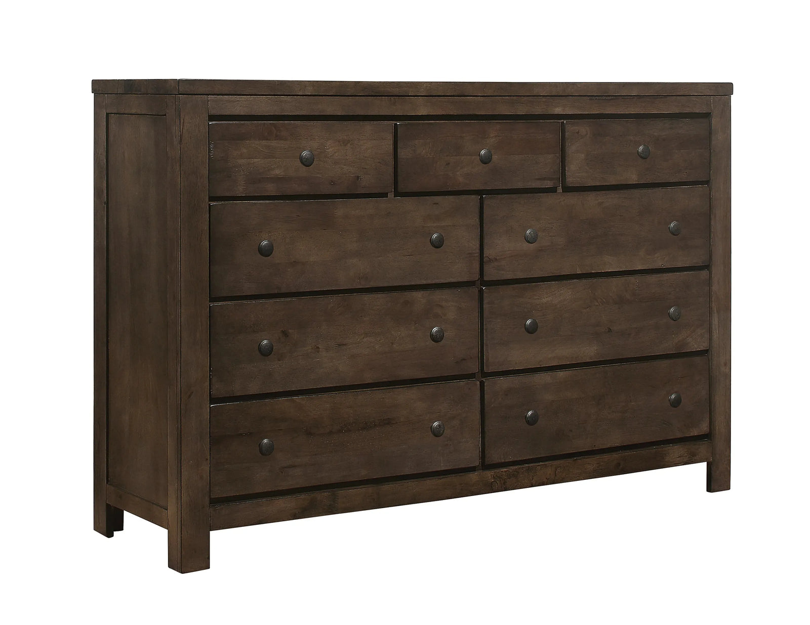 Ashton Hills 9-Drawer Dresser Ash Brown