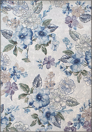 Eclipse 63322-6141 Cream/Blue Rug