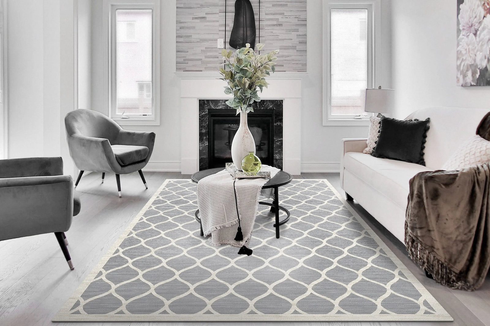 Cosmo 6833-980 Grey/Beige Rug