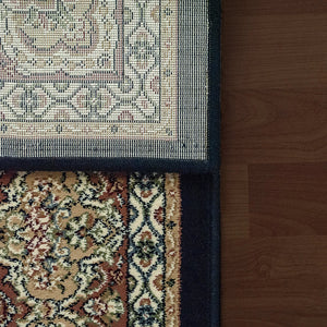 Ancient Garden 57090-3484 Navy Rug