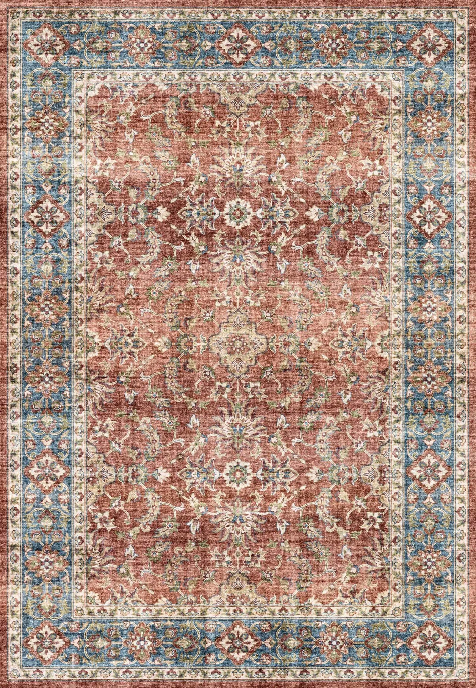 Elise 6301-351 Red/Blue Rug