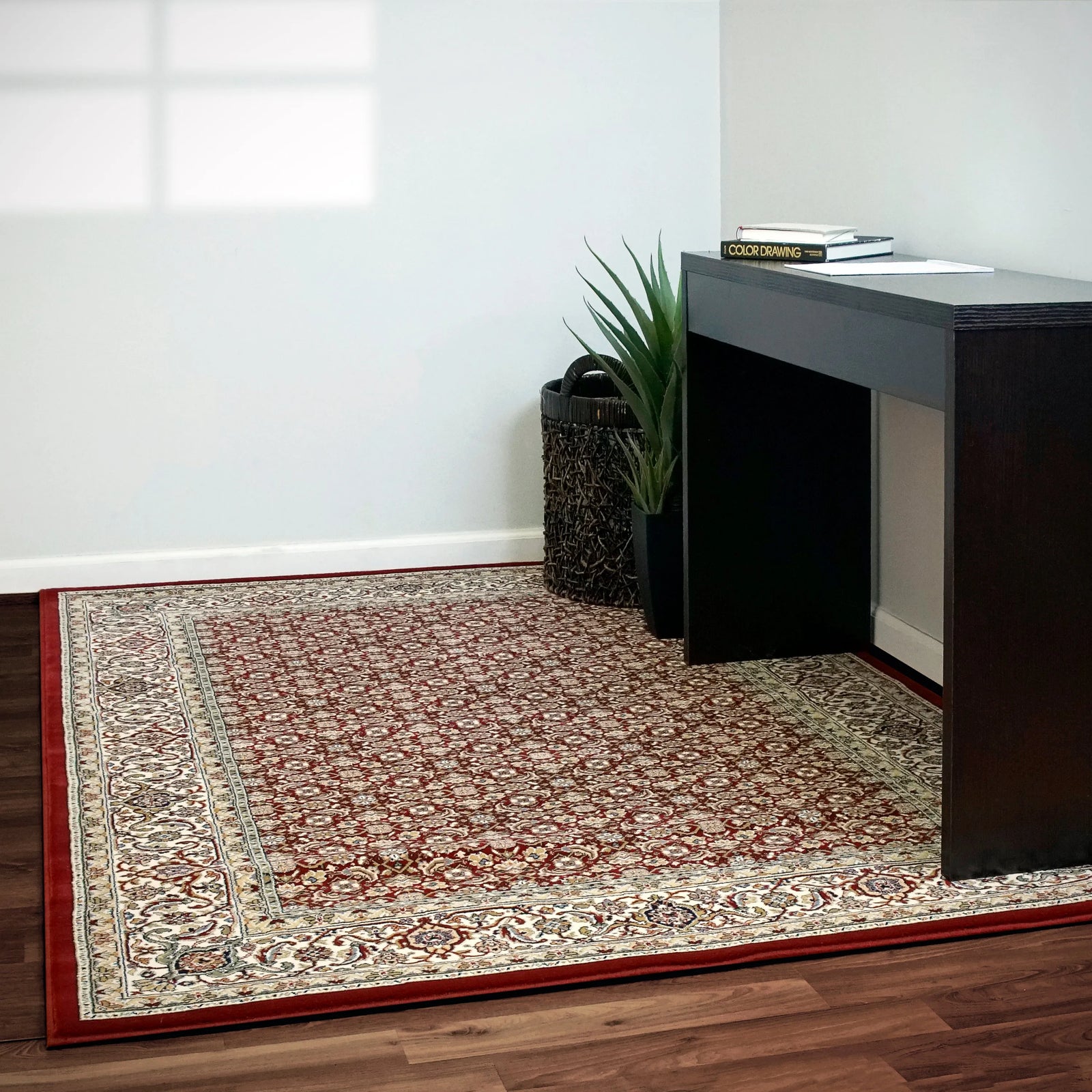 Ancient Garden 57011-1414 Red/Ivory Rug