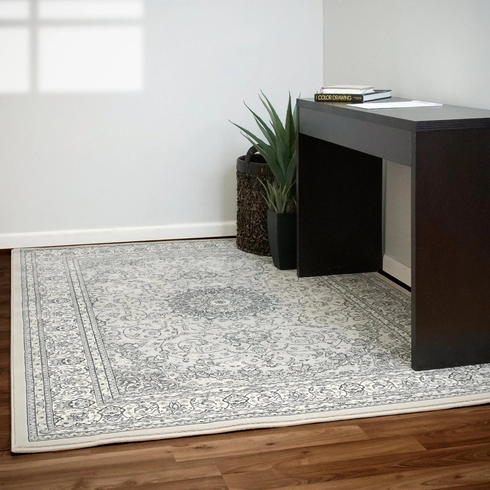 Ancient Garden 57119-9666 Soft Grey/Cream Rug