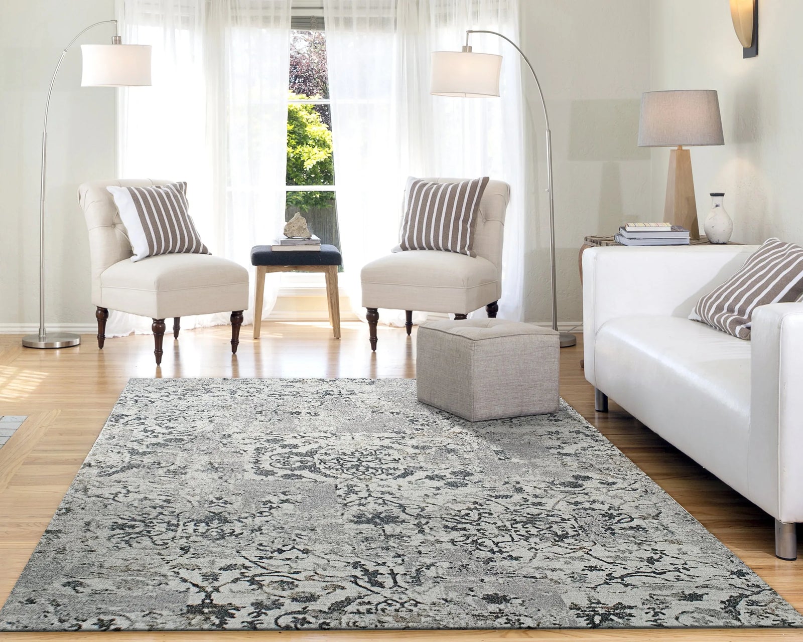 Quartz 25010-190 Light Grey Rug