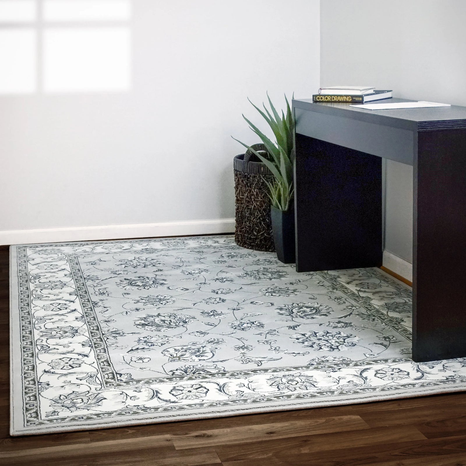 Ancient Garden 57365-9666 Grey/Cream Rug