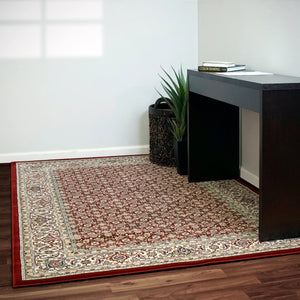 Ancient Garden 57011-1414 Red/Ivory Rug