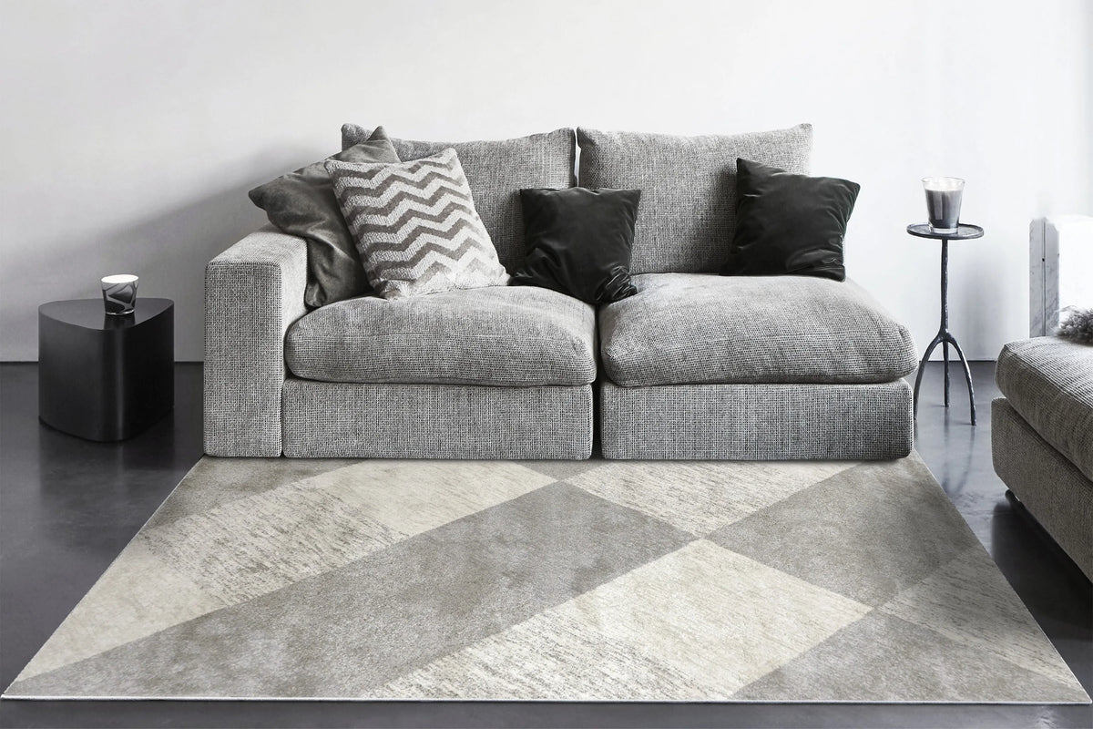 Monroe 9812-190 Ivory/Grey Rug