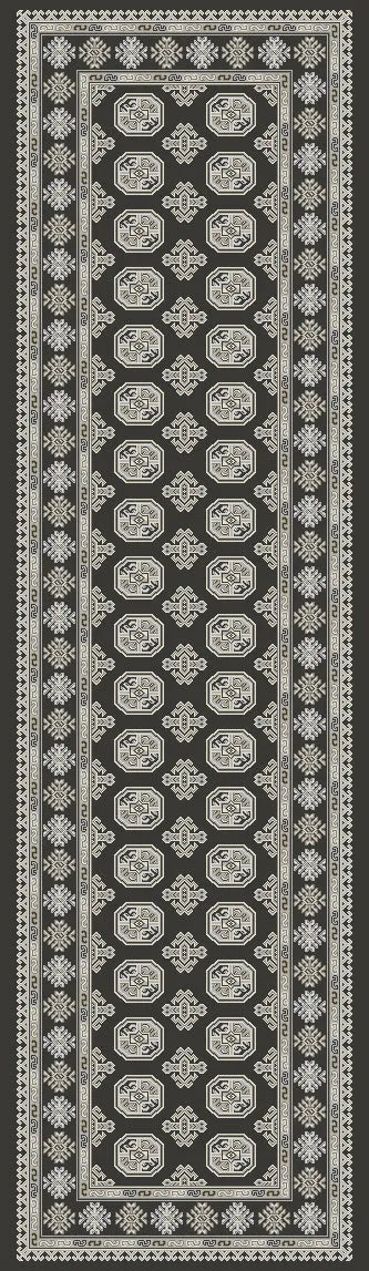 Ancient Garden 57102-3636 Charcoal/Silver Rug