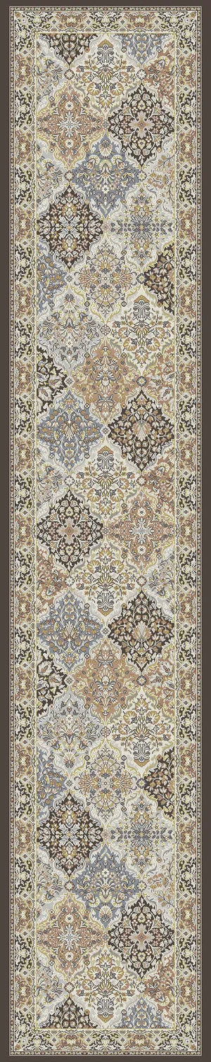 Ancient Garden 57008-3235 Brown/Blue Rug