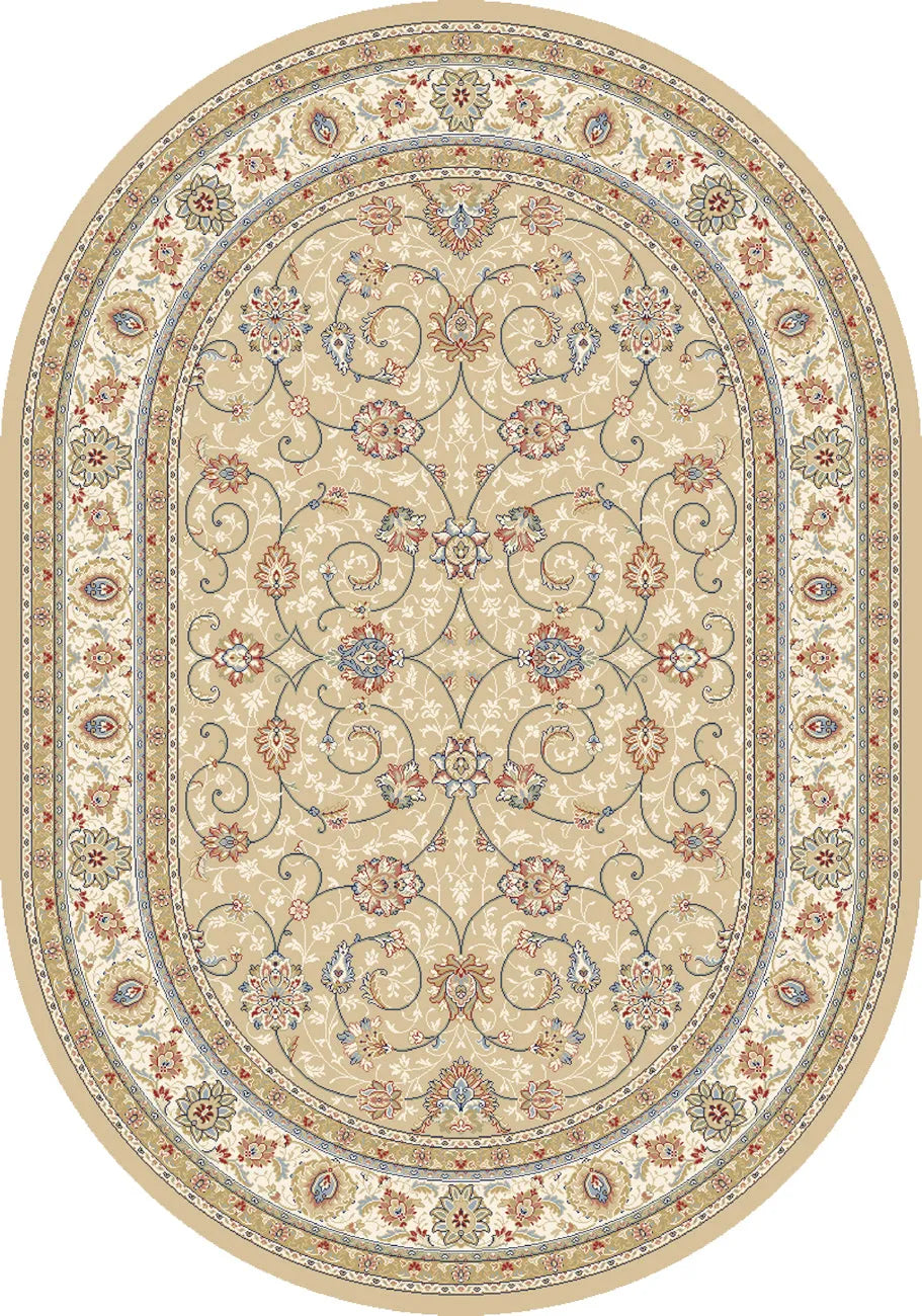 Ancient Garden 57120-2464 Light Gold/Ivory Rug