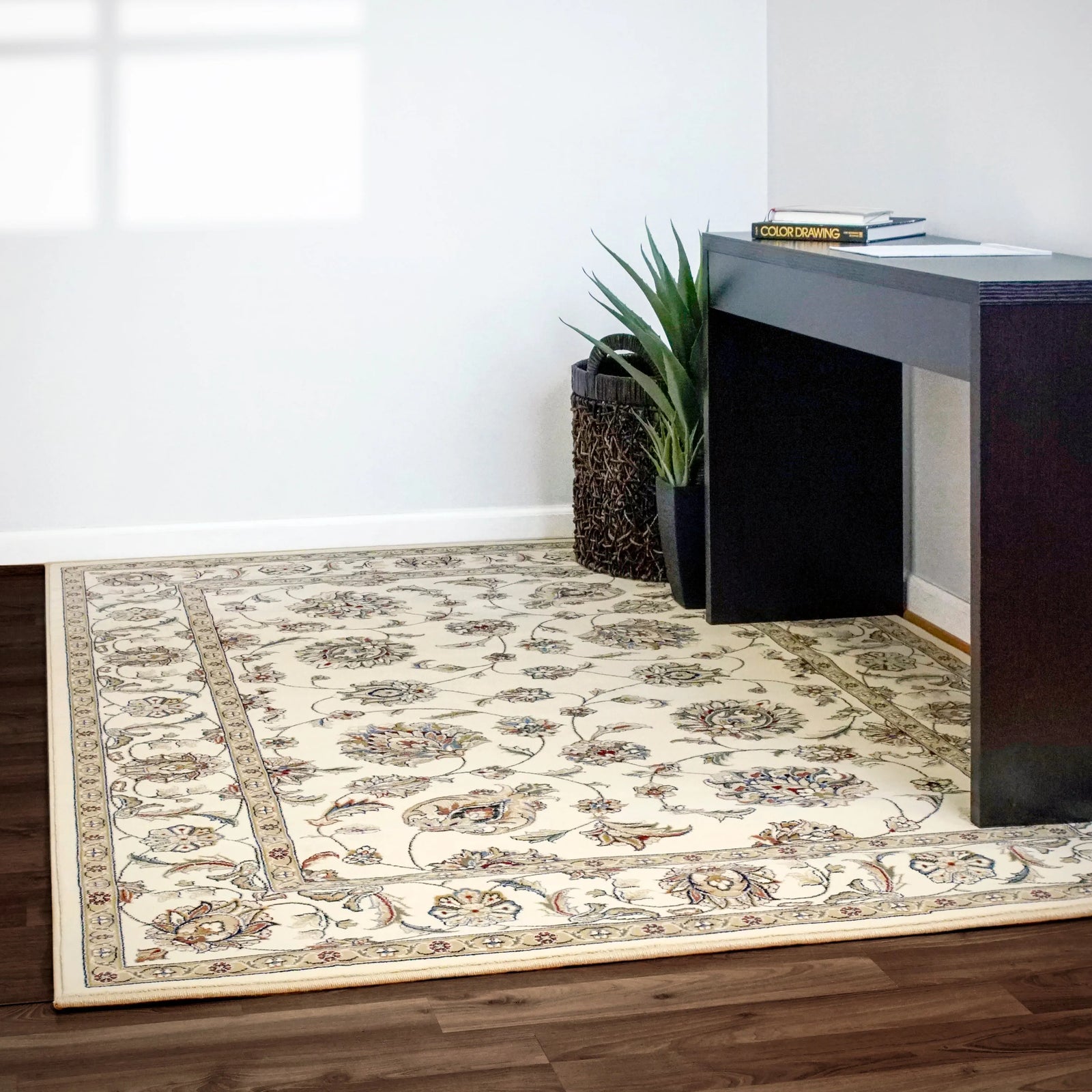 Ancient Garden 57365-6464 Ivory/Ivory Rug