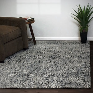 Ancient Garden 57162-3696 Steel Blue Rug