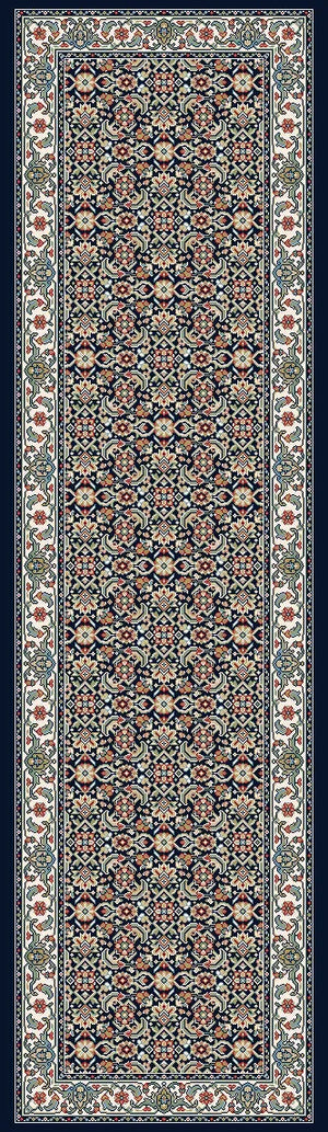 Ancient Garden 57011-3464 Navy Rug