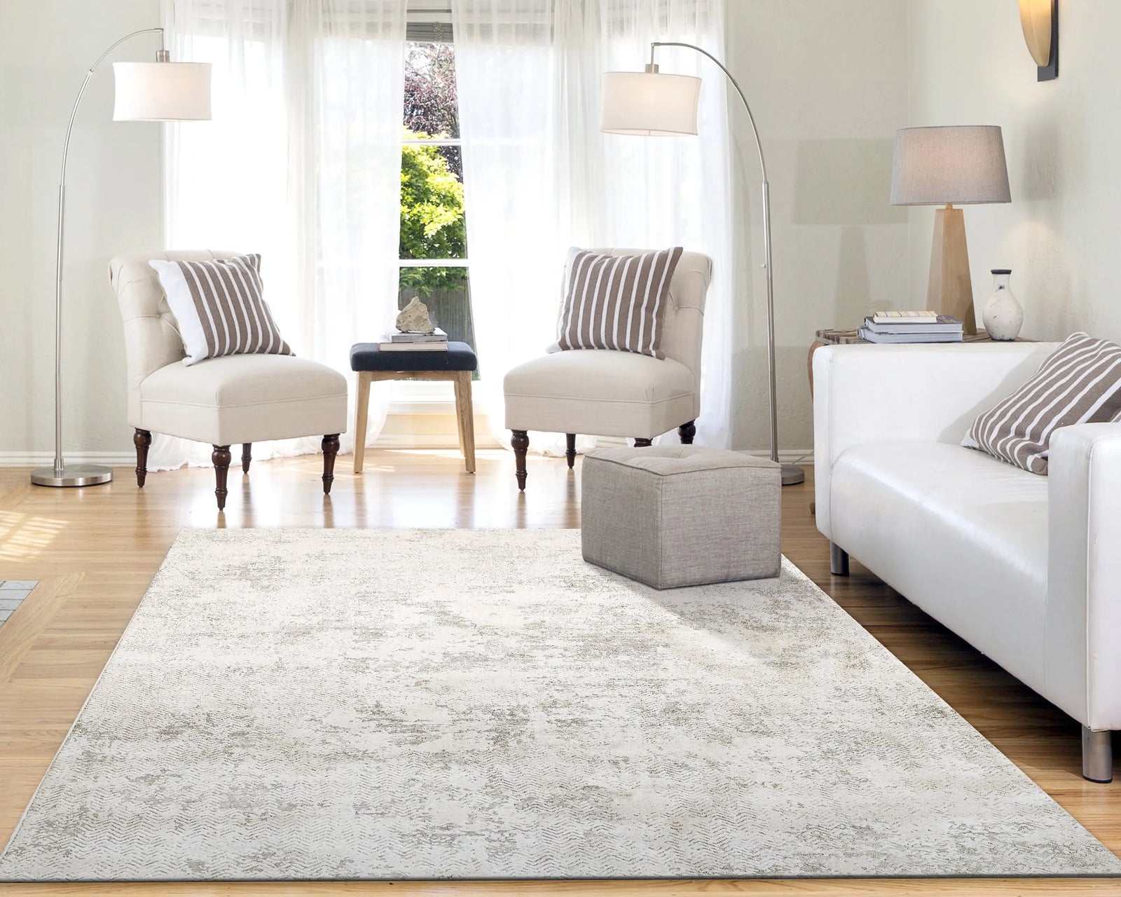 Quartz 27061-100 Ivory Rug