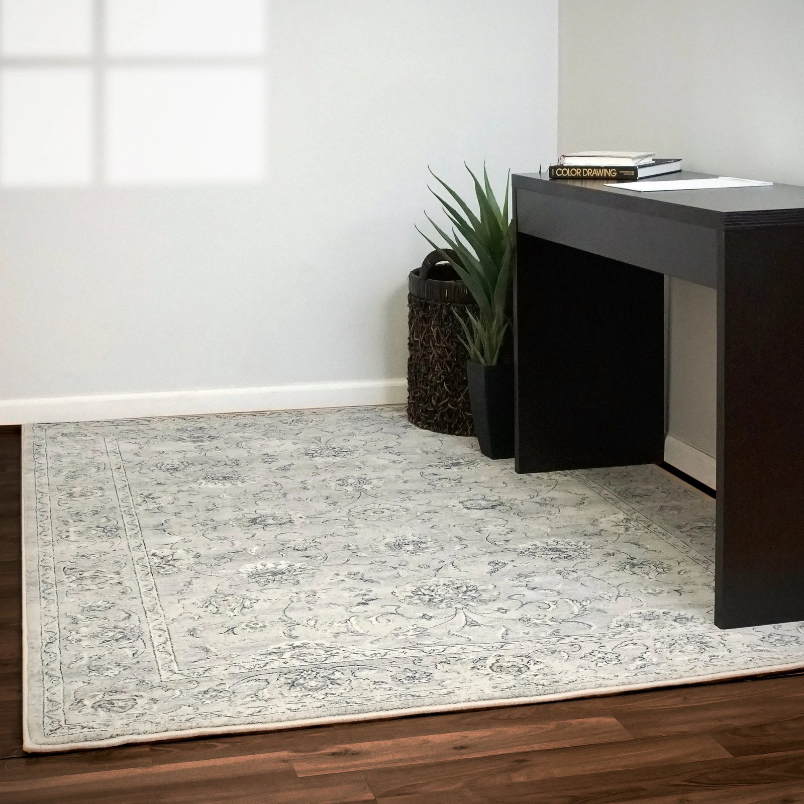 Ancient Garden 57126-9696 Silver/Grey Rug