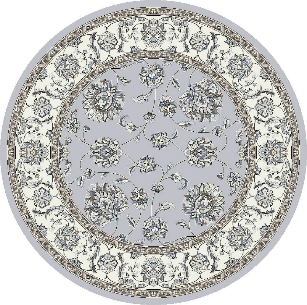 Ancient Garden 57365-9666 Grey/Cream Rug