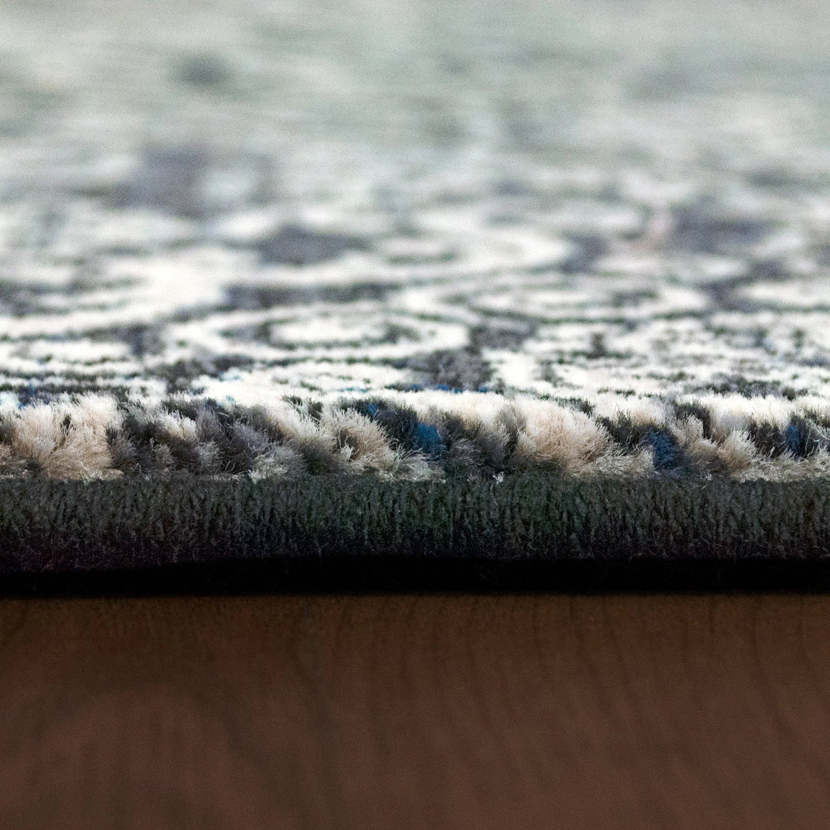 Ancient Garden 57162-3696 Steel Blue Rug