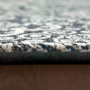 Ancient Garden 57162-3696 Steel Blue Rug