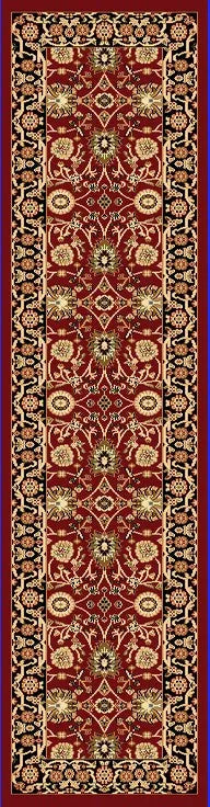 Yazd 2803-390 Red/Black Rug