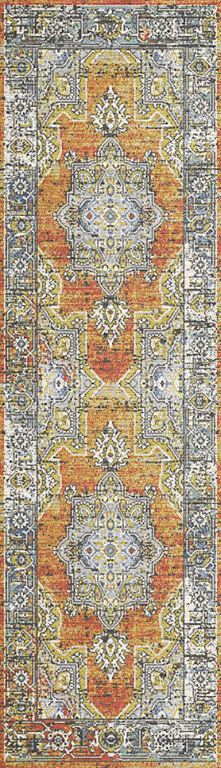 Mabel 4093-359 Rust/Navy Rug