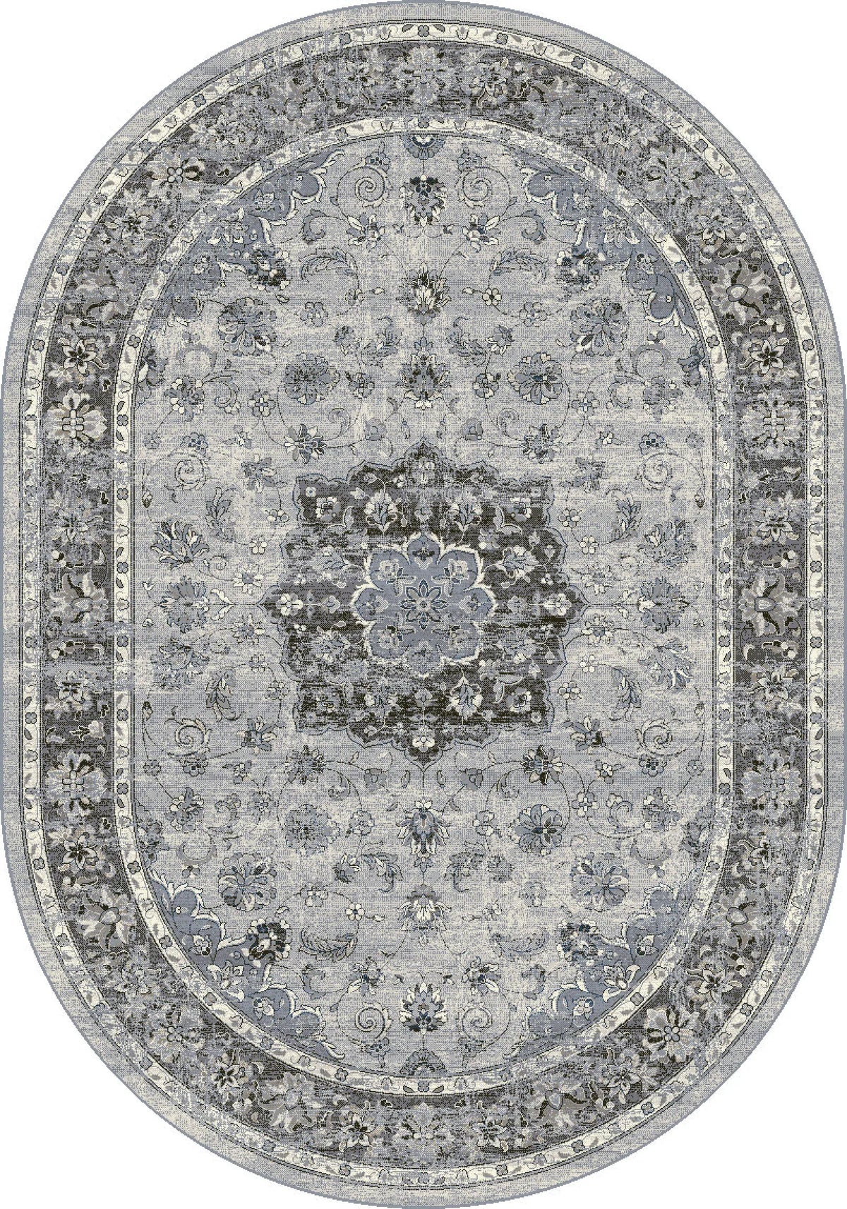 Ancient Garden 57559-9656 Silver/Grey Rug