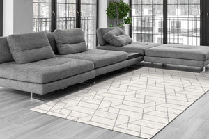 Rhythm 6425-109 Soft Beige/Silver Rug