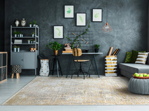 Mood 8452-800 Yellow Rug