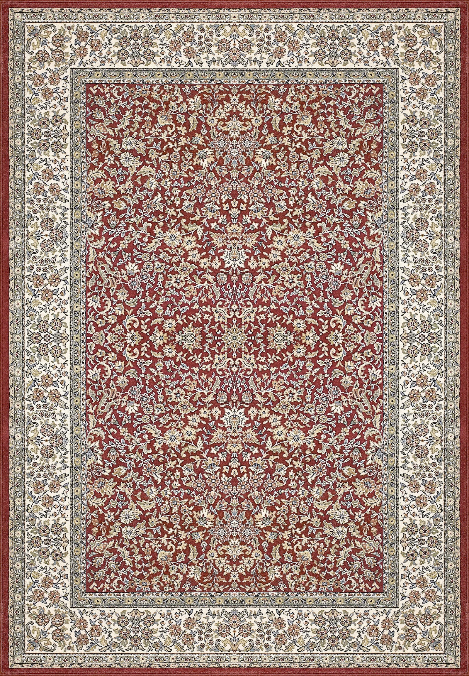 Ancient Garden 57078-1414 Red/Ivory Rug