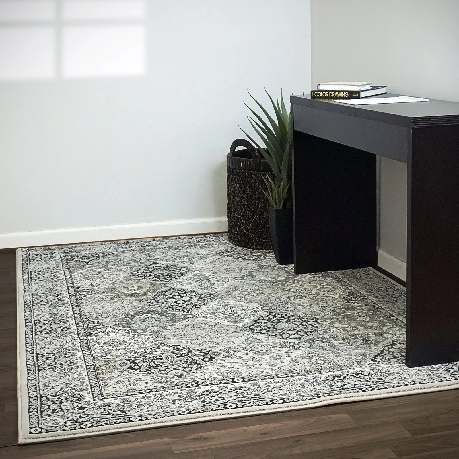 Ancient Garden 57008-9696 Cream/Grey Rug